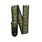 Guitar Strap Green Leaf