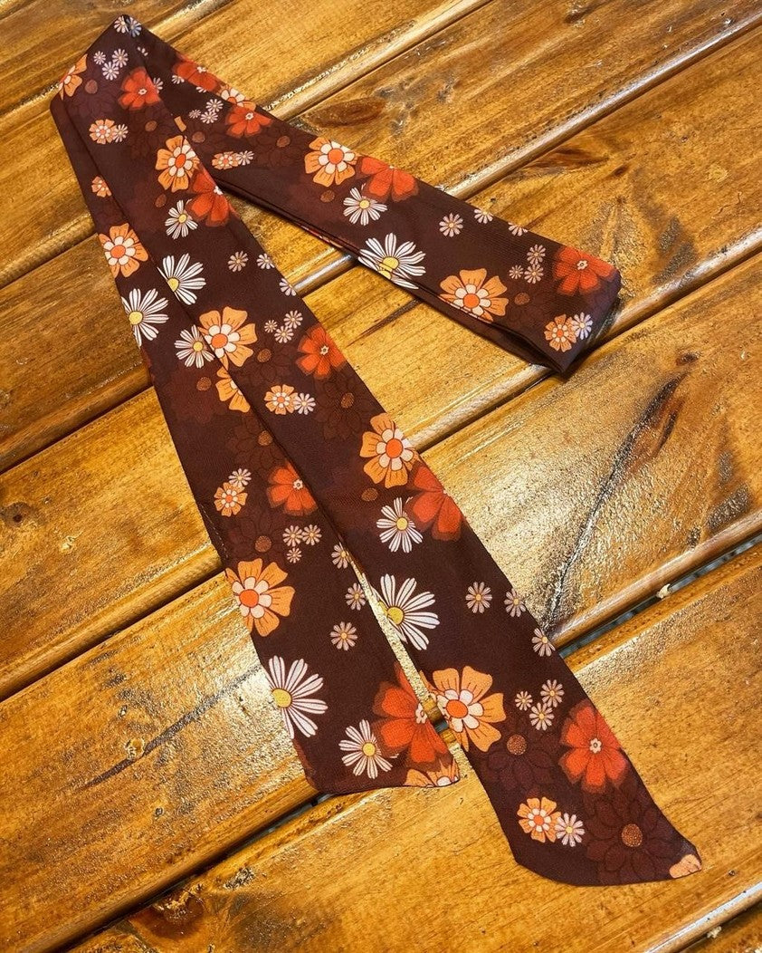 Skinny Scarf Flower Power