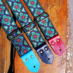 Guitar Strap Blue Lotus