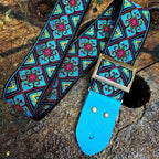 Guitar Strap Blue Lotus
