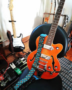 Guitar Strap Blue Lotus