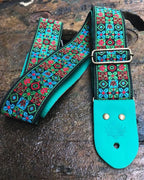 Guitar Strap Blue Lotus