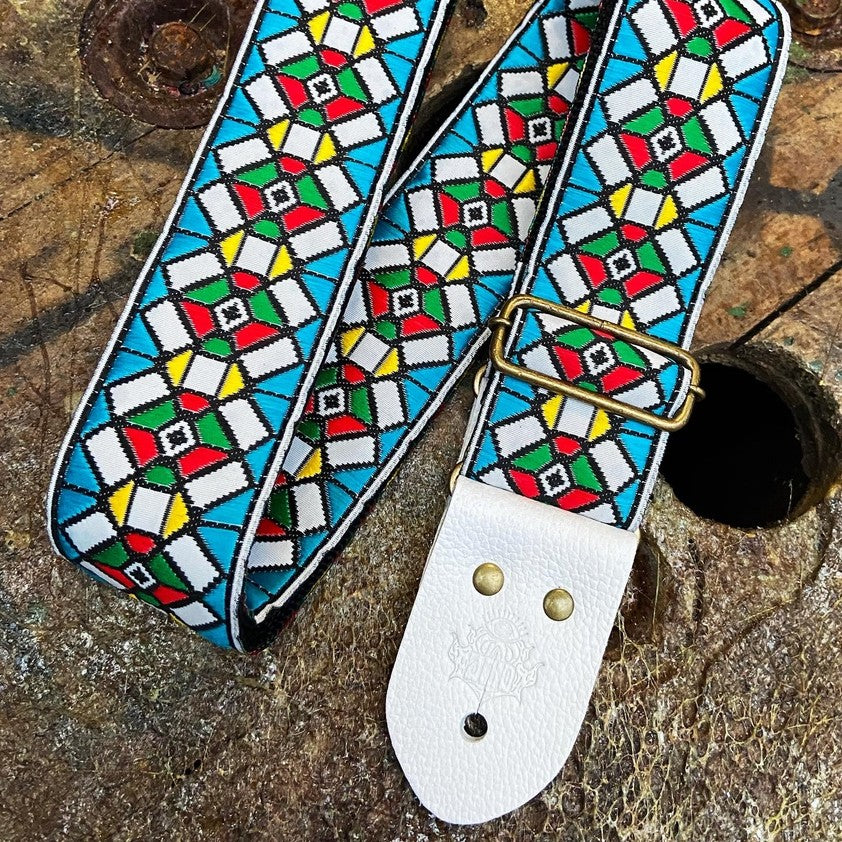 Guitar Strap Classic Stained Glass