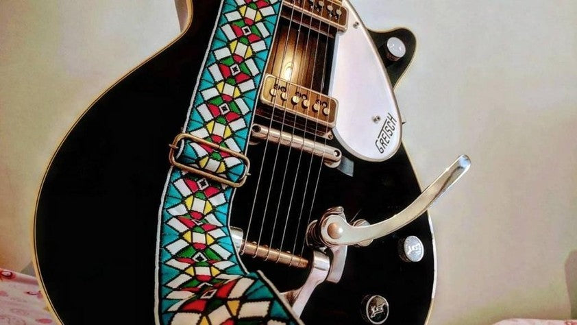 Guitar Strap Classic Stained Glass