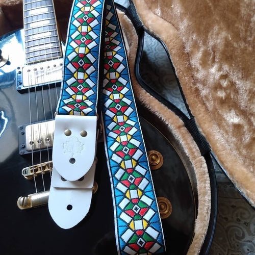 Guitar Strap Classic Stained Glass