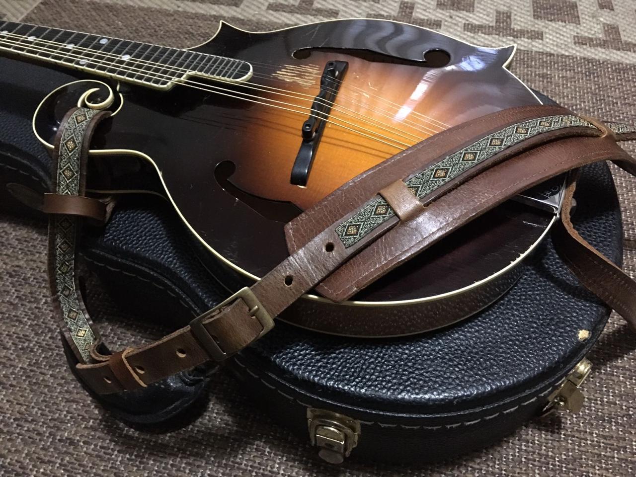 Dark Brown Saddle Guitar Strap