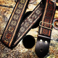 Guitar Strap Poinsettia Copper