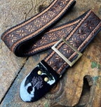 Guitar Strap Poinsettia Copper