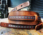 Sexy Saddle Guitar Strap Blue Notes