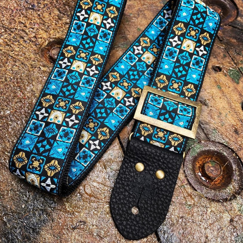 Guitar Strap Woodstock Blue