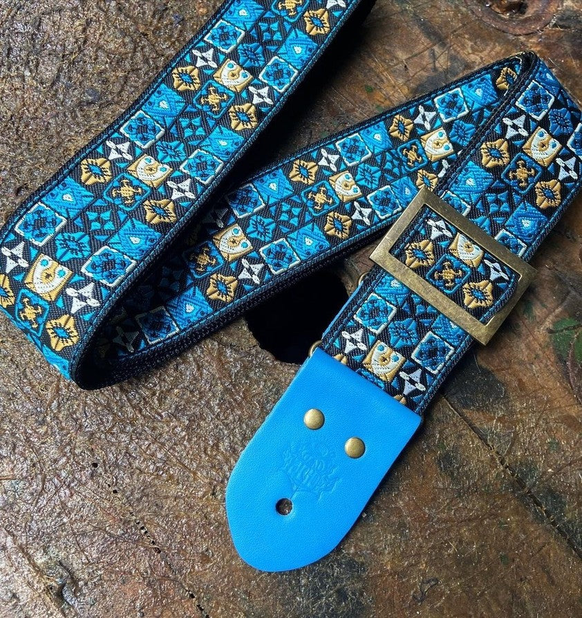 Guitar Strap Woodstock Blue