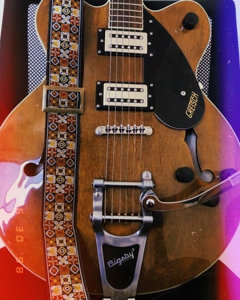Guitar Strap Woodstock Brown