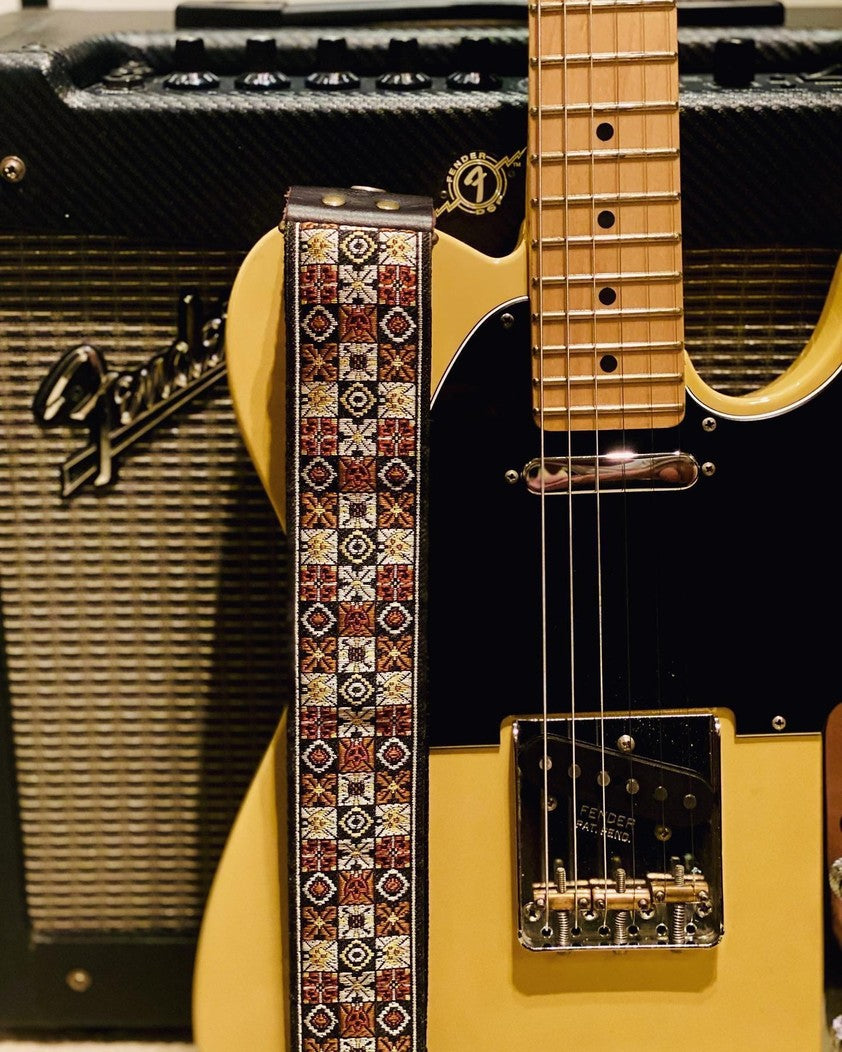 Guitar Strap Woodstock Brown