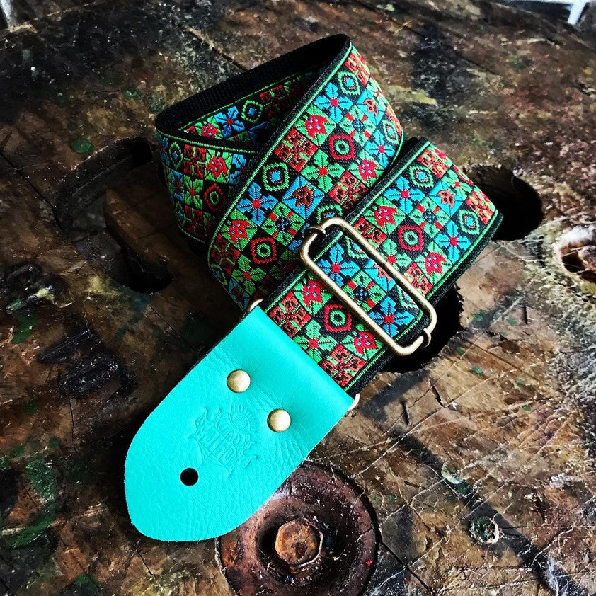 Guitar Strap Woodstock Green