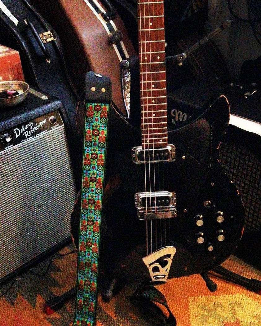 Guitar Strap Woodstock Green