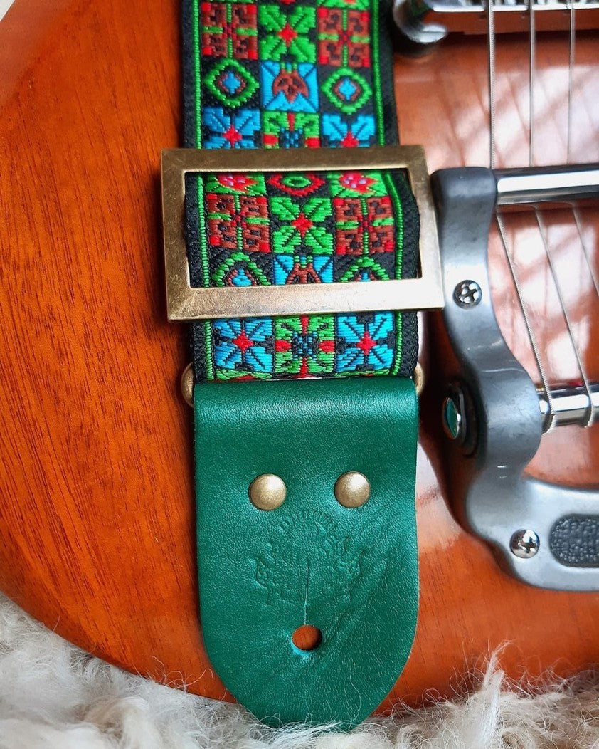 Guitar Strap Woodstock Green