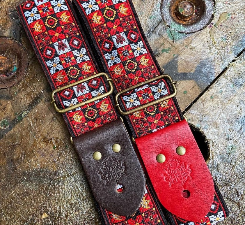 Guitar Strap Woodstock Red