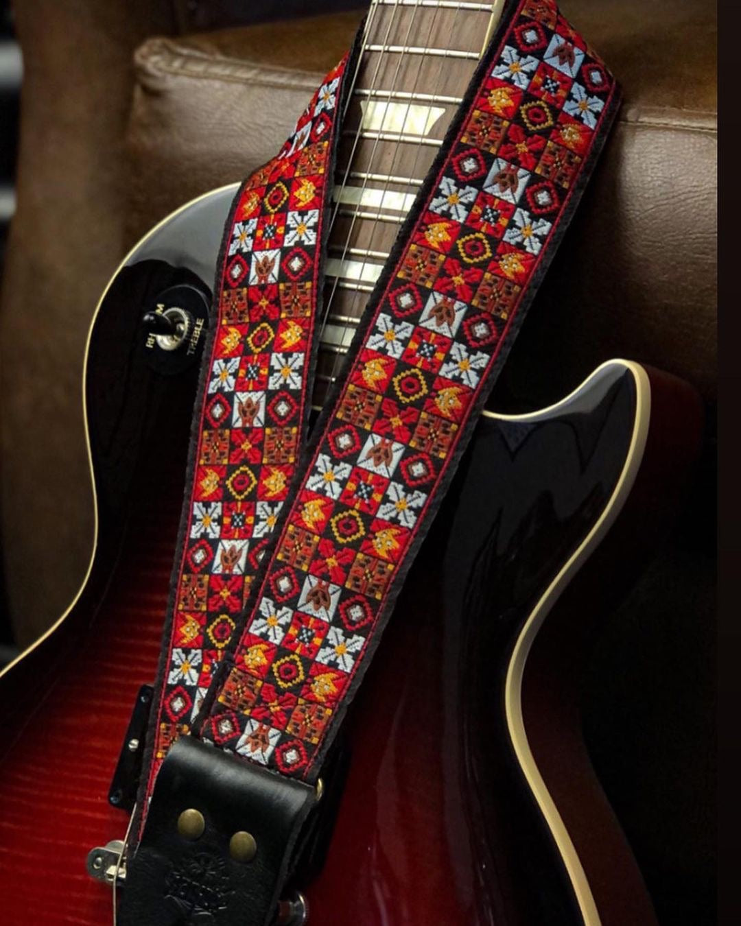 Guitar Strap Woodstock Red