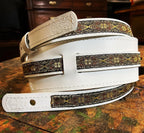 Sexy Saddle Guitar Strap Golden White