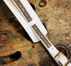 Sexy Saddle Guitar Strap Golden White