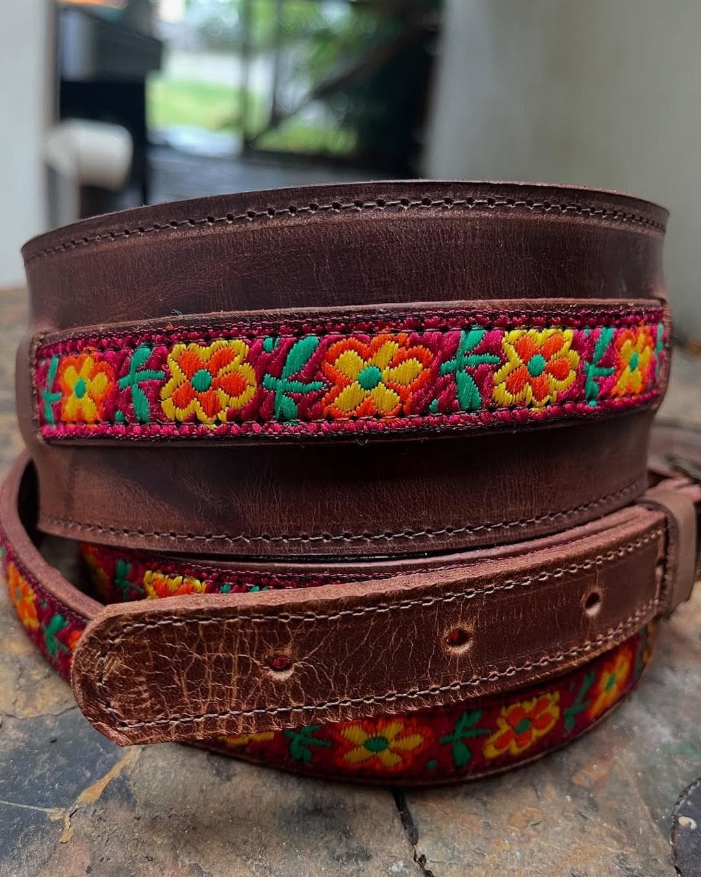 Saddle Guitar Strap Pictures of Lily